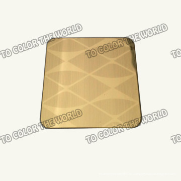 304 Ket012 de aço inoxidável Etched Sheet para materiais de decoração